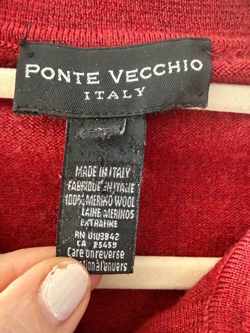 Ponte Vecchio Men's Wool Sweater - Picture 2 of 2